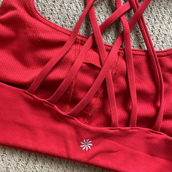 Athleta Small Red Sports Bra - Picture 3 of 4